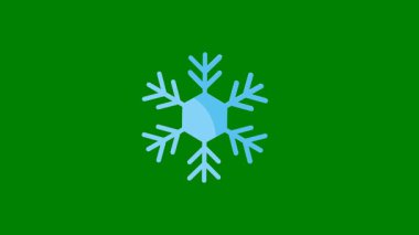 Kar Tanesi simgesi, vektör, illüstrasyon