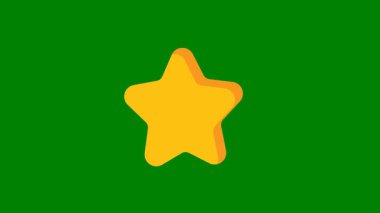 Yıldız simgesi. vektör illüstrasyonu.