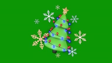 Süslü Noel ağacı