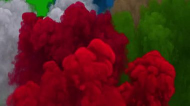 Kırmızı ve siyah bulutlu soyut arkaplan