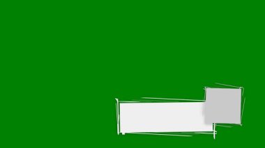 Beyaz üzerine izole edilmiş boş bir duvarın 3 boyutlu çizimi