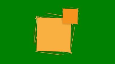 Gölgeli renkli kağıt not