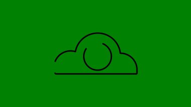 Yeşil web simgesinin vektör illüstrasyon tasarımı