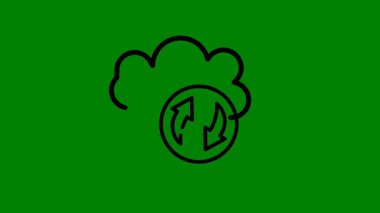 vektör yeşil yaprak simgesi