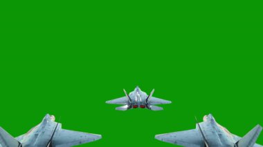 Yeşil zemin üzerinde uçan roket