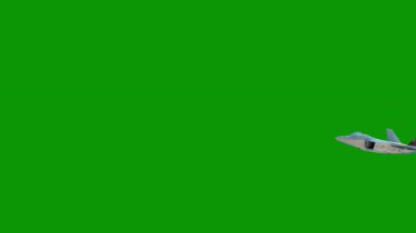 Yeşil arka planda bir uçak