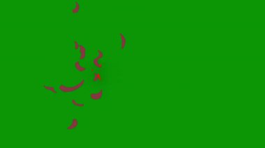 yeşil arkaplanda yeşil noel ağacı ve metin için kopyalama alanı