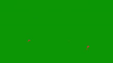 Metnin veya resmin için kırmızı boya dokusu ve boşluk olan yeşil arkaplan