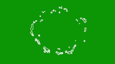 yeşil yaprak simgesi, vektör illüstrasyonu