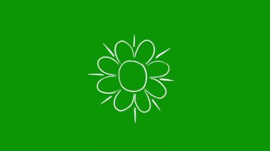 çiçek illüstrasyon simge vektör