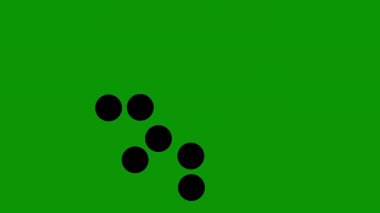 Beyaz Arkaplanda Soyut Siyah Çemberler Düzenleme