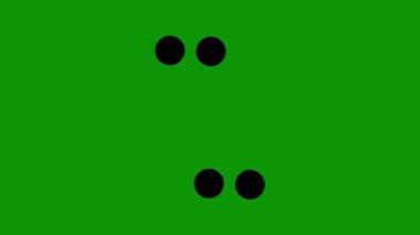 Beyaz Arkaplan Minimalist Dijital Sanatında Siyah Çemberler