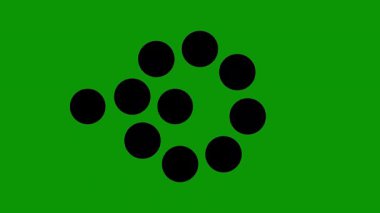 Soyut Dairesel Tasarım: Beyaz Arkaplanda Siyah Çemberler