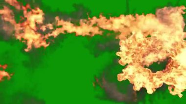 ateş alevi soyut patlama arka planı, 3 boyutlu illüstrasyon