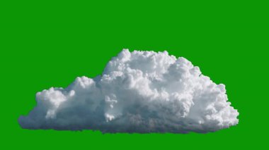 Bulutlar mavi arka planda izole. 3d oluşturma