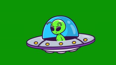 Uzaylı UFO 'su olan uzaylı.