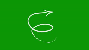 Yeşil elementli renkli çizimler. tasarım için.