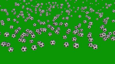 yeşil ve siyah toplar. 3 Boyutlu Hazırlama