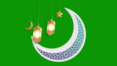 Ramazan Kareem geçmişi. 3d oluşturma.