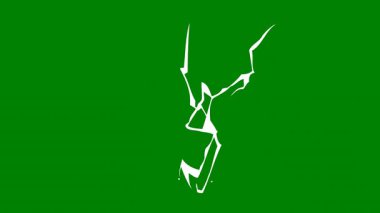 yeşil arkaplanda yeşil yaprak