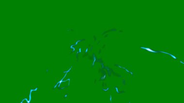 Açık yeşil, diskleri olan mavi vektör dokusu.