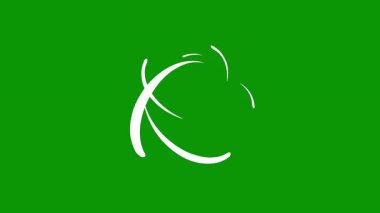 yeşil arkaplanda yeşil simge, vektör illüstrasyonu