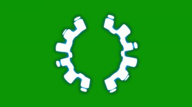 yeşil eğimli ve su damlaları