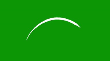 Beyaz arkaplanda yeşil bir yaprağın vektör çizimi