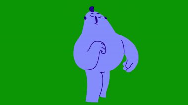 Mavi gökyüzünün arka planında siluet erkek karakter