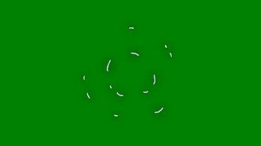 Siyah arkaplanda yeşil renk simgesi.