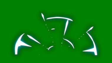 Düz çizgileri olan açık yeşil vektör şablonu.