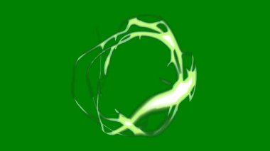 Yeşil yaprak siyah arkaplanda yer almaktadır..