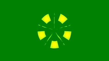 Yeşil bir simgenin vektör illüstrasyonu