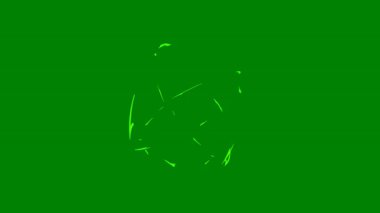 yeşil soyut arkaplan, dinamik şekiller.