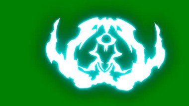 beyaz kağıt ve kağıt desenli yeşil arkaplan