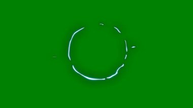 Siyah arka planda yeşil ampul. fikir kavramı.