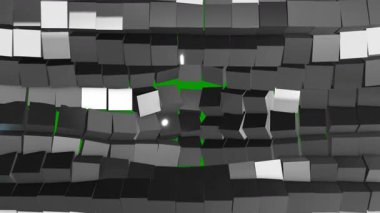 Küplerin yaratıcı illüstrasyonunun 3 boyutlu canlandırması