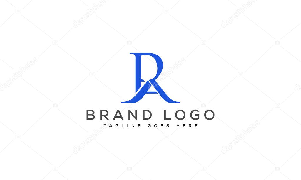 Letter RA logo design vector template design for brand.