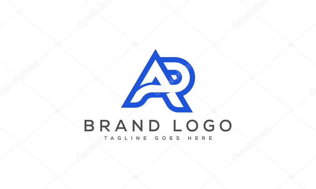 Letter RA logo design vector template design for brand.