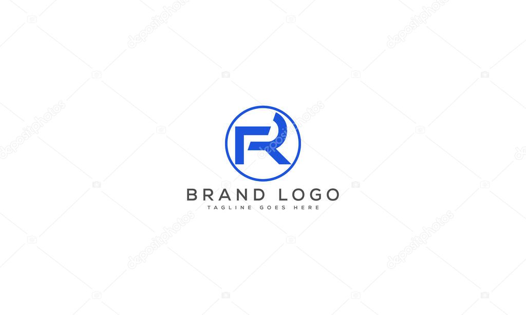 Letter FR logo design vector template design for brand.