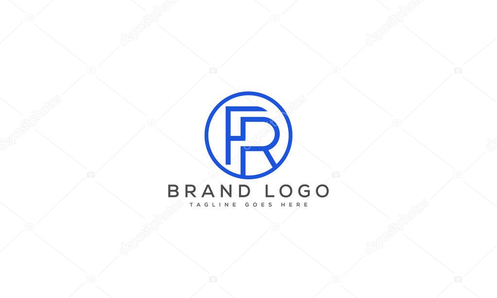Letter FR logo design vector template design for brand.