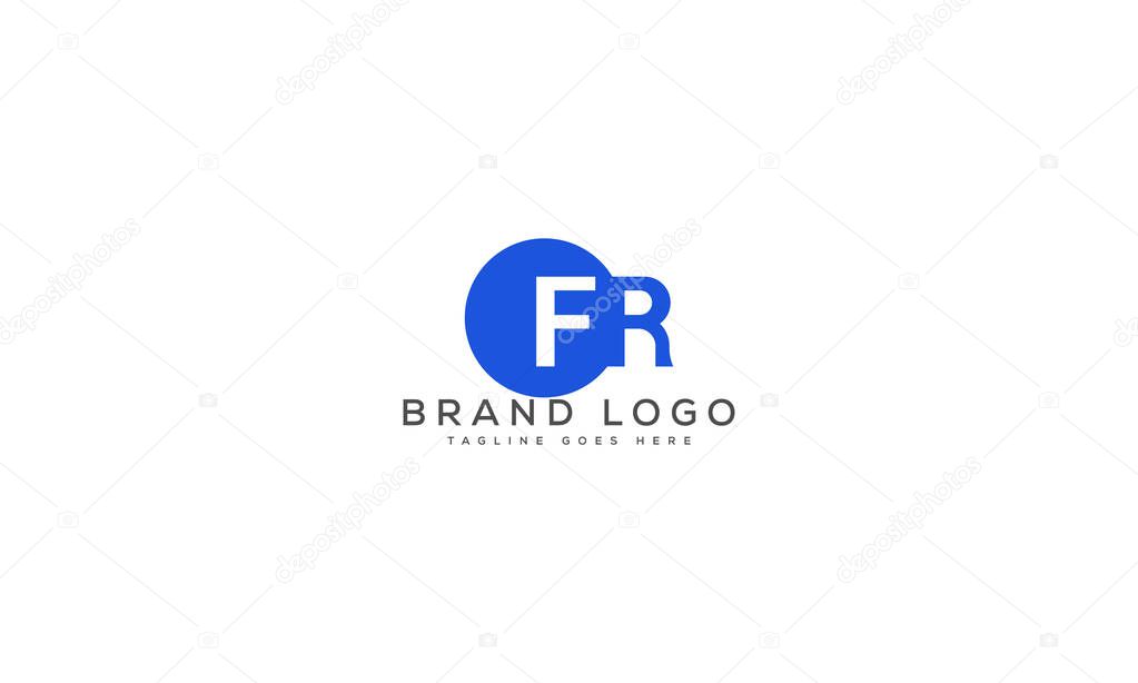 Letter FR logo design vector template design for brand.
