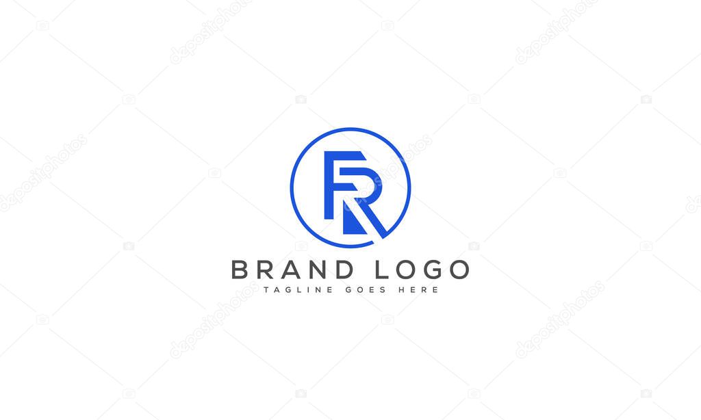 Letter FR logo design vector template design for brand.