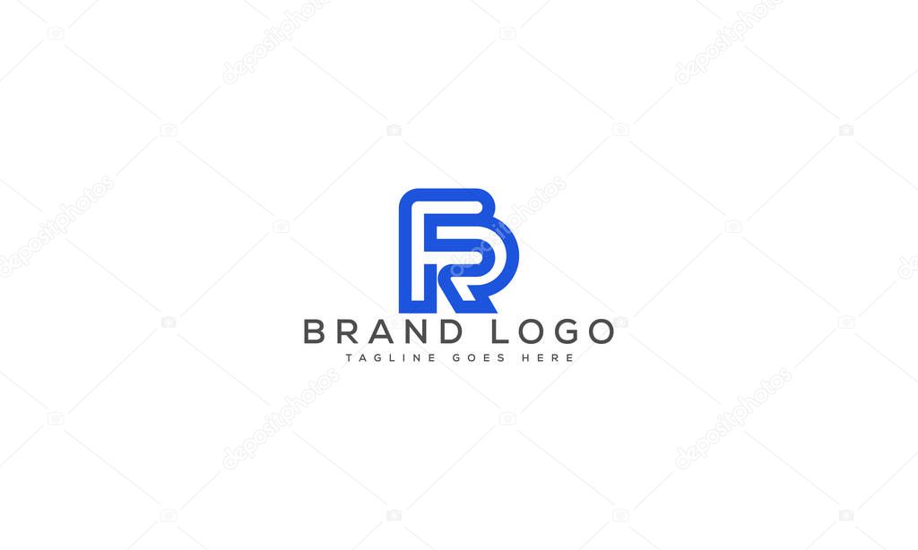 Letter FR logo design vector template design for brand.