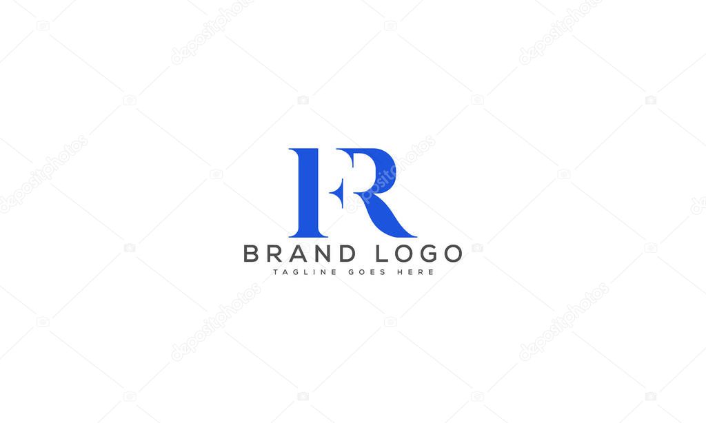 Letter FR logo design vector template design for brand.