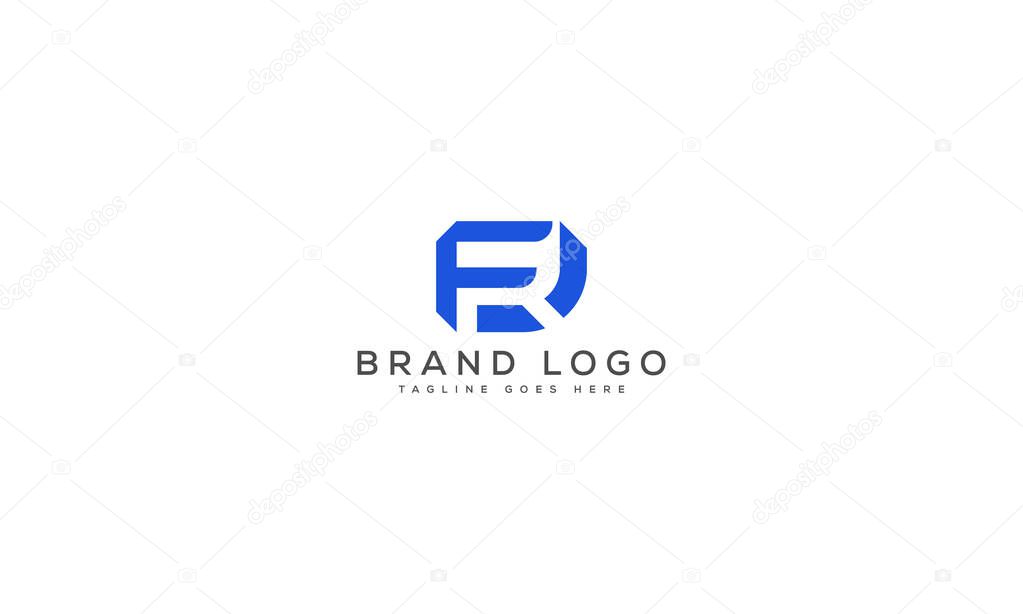 Letter FR logo design vector template design for brand.