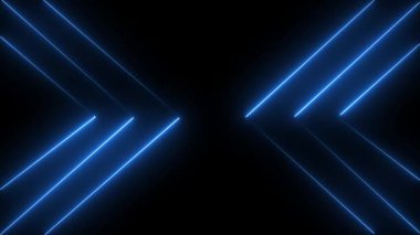 neon mavi soyut arkaplan. 3d oluşturma