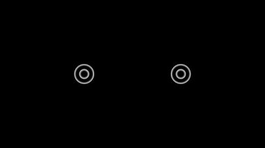Siyah arka planda siyah bir çember. vektör illüstrasyonu.