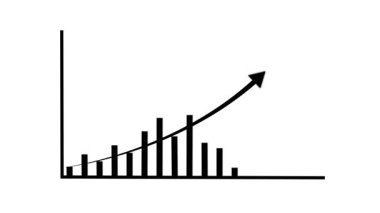 Ticari Büyüme Konsepti Alternatif Grafik Çizelgesi Pazarlama, Satışlar ve Kâr Artan Hedefe Giden Artışı Mükemmel Finansal Başarı ve Şirket Gelirleri 4K Video Artırıyor