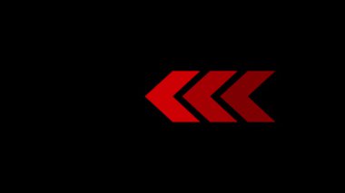 Canlı döngü sağ ok sağ tarafı gösteriyor, beyaz zemin üzerinde izole. UI, uygulama jestleri, web sitesi navigasyon ve hareket tasarım döngüsü için siyah dinamik ok sembolü.